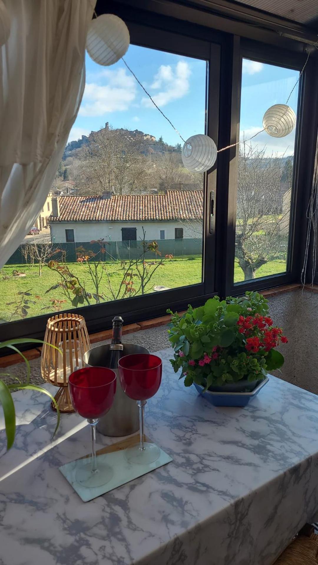 La Jolie Vue Et La Maison De La Tour- Cordes-Sur-Ciel Les Cabannes  외부 사진